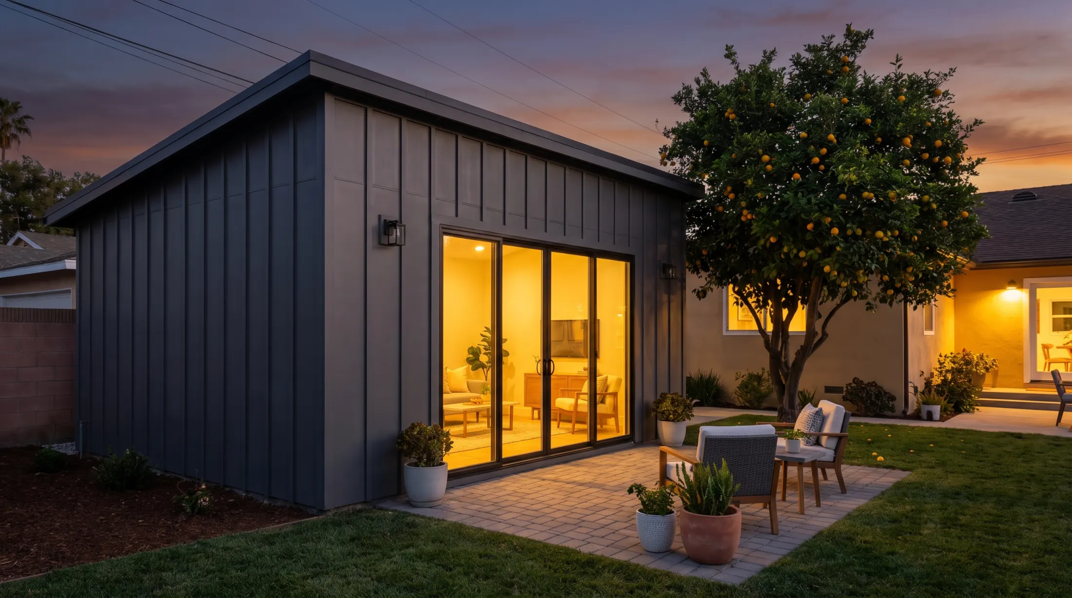 Completed accessory dwelling unit in Orange County