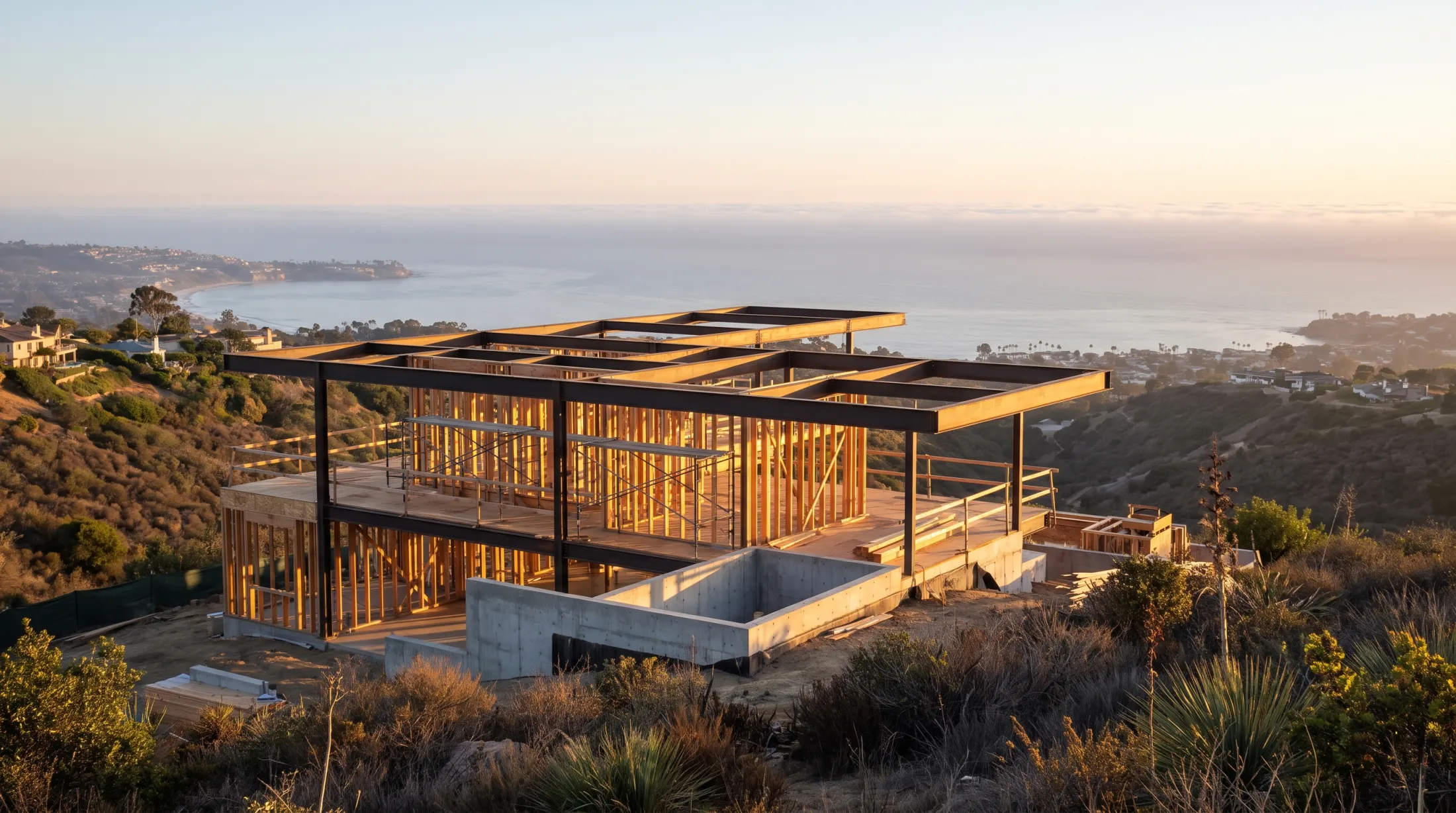 Modern custom home with coordinated architectural and engineering design