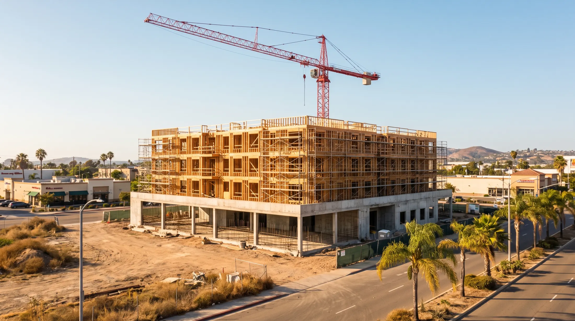 Mid-rise building development in Orange County